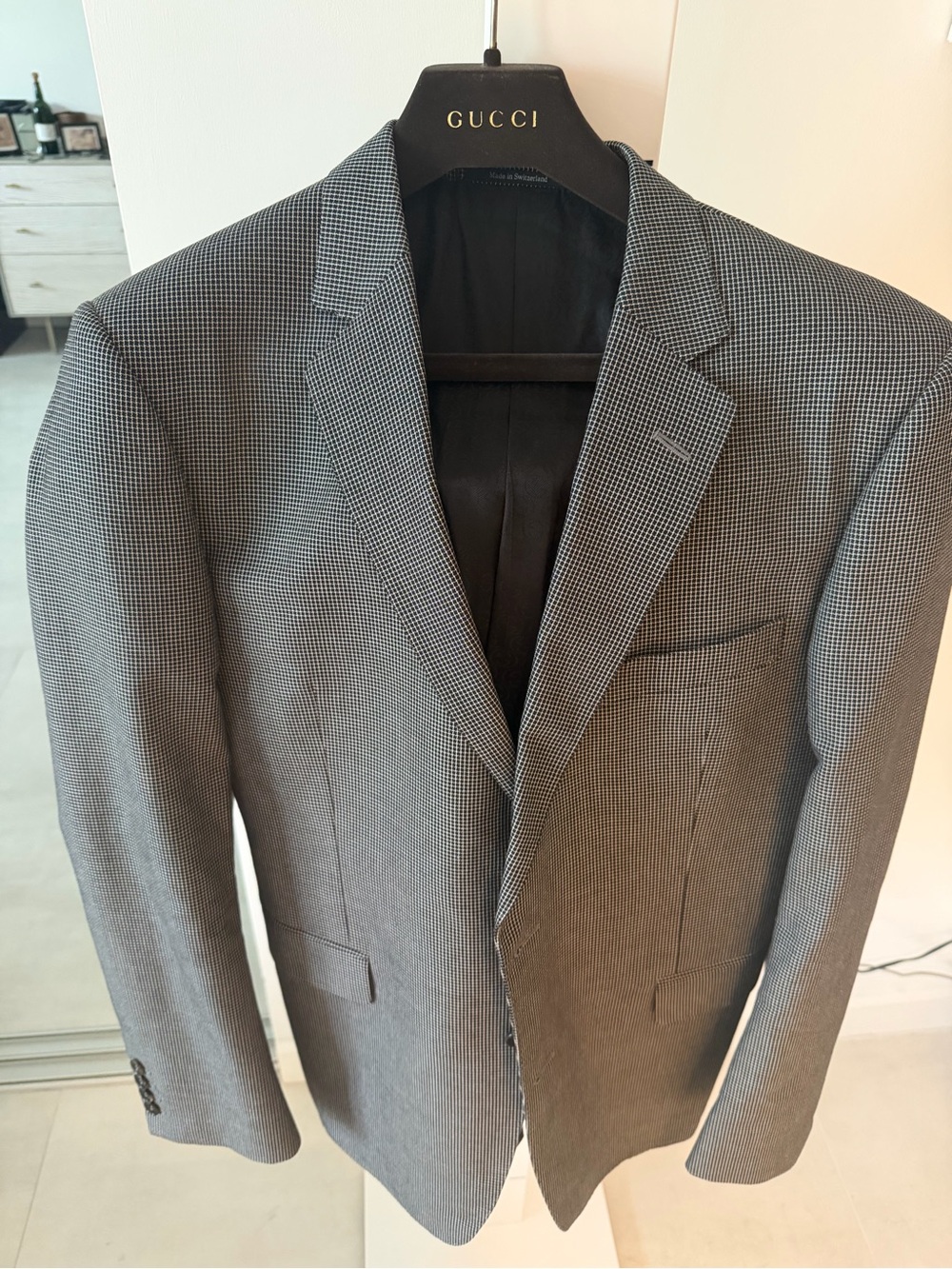 Gucci Men's Gray Micro-Houndstooth Suit